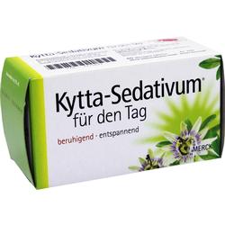 Eine grüne Schachtel mit der Aufschrift "Kytta-Sedativum" und einer Passionsblume.