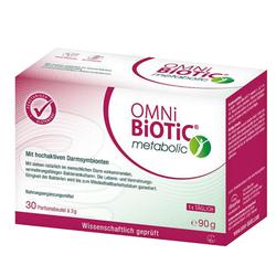 Verpackung von OMNi-BiOTiC metabolic, einem Nahrungsergänzungsmittel für die Verdauung.
